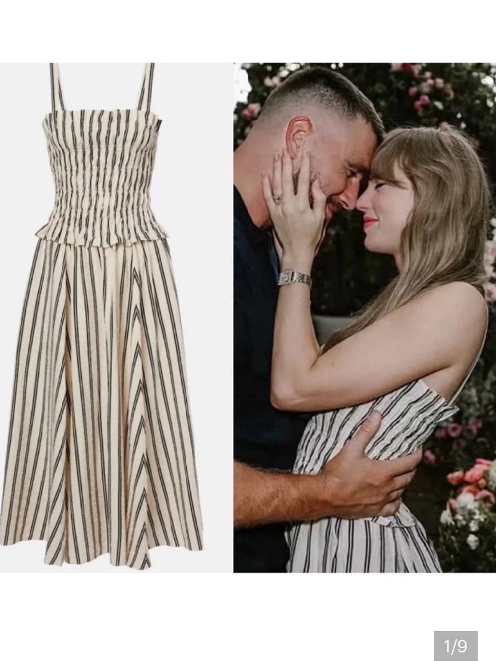 Polo by Ralph Lauren Silk Blend Dress - Taylor Swift Engagement Dress - Size Med